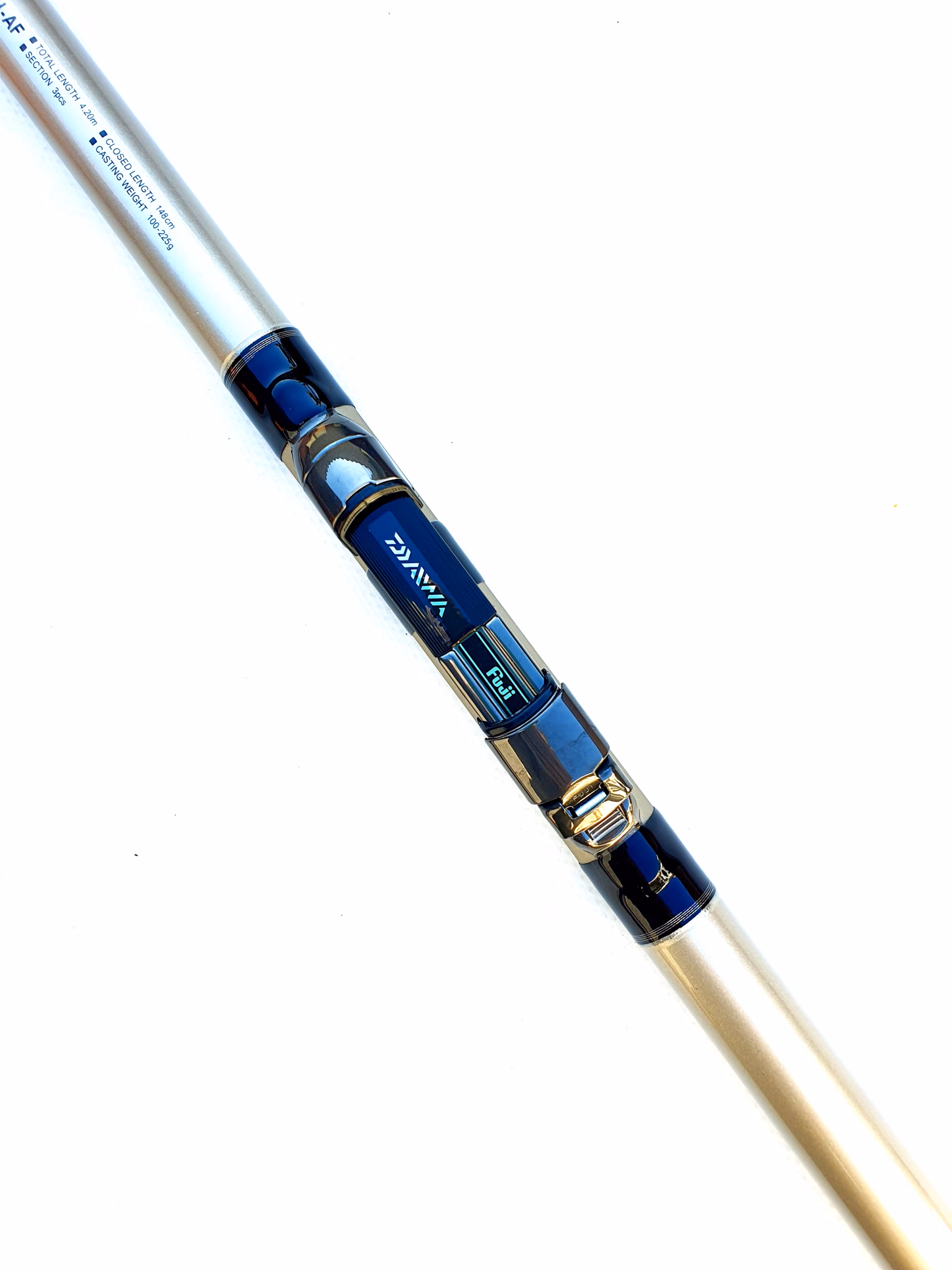 Caña Surfcasting 4,20 m Daiwa PWS33420H-AF Híbrida 100-225 g – Anillas & Portacarretes Fuji – Lances OTG Potentes - Imagen 6