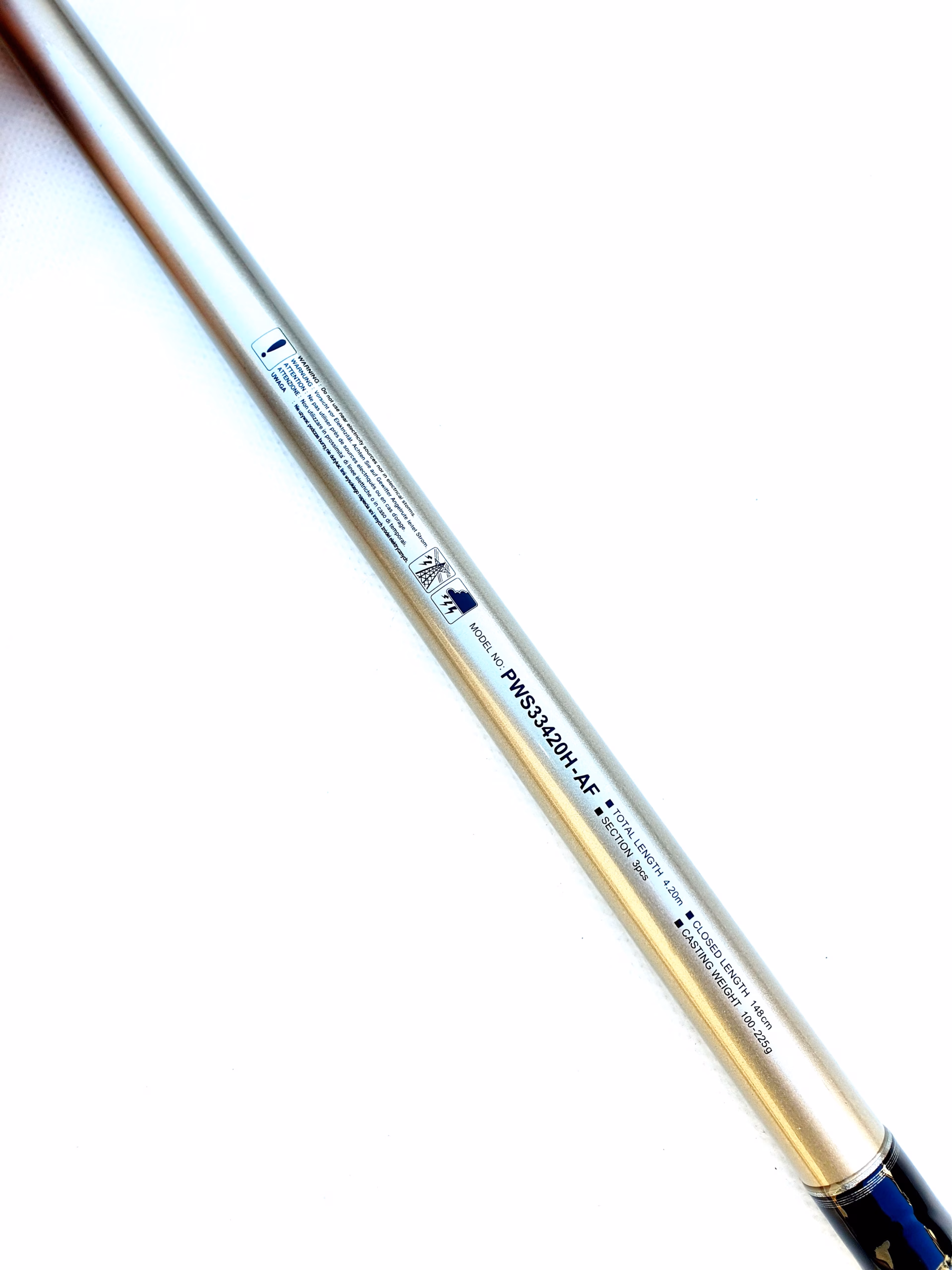 Caña Surfcasting 4,20 m Daiwa PWS33420H-AF Híbrida 100-225 g – Anillas & Portacarretes Fuji – Lances OTG Potentes - Imagen 2