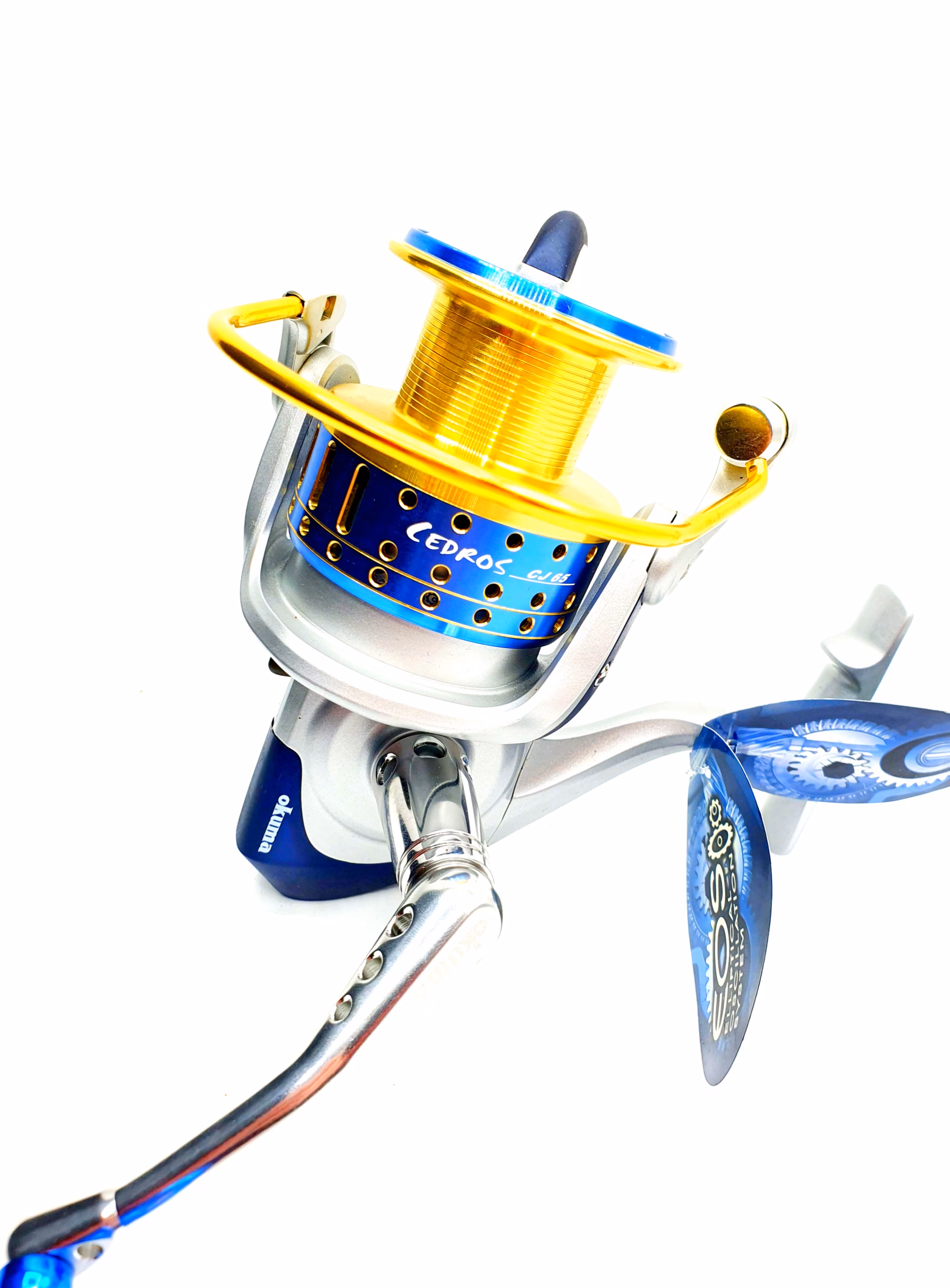Okuma Cedros CJ 65 – Carrete Aluminio EOS 5 Rodamientos Inoxidable Freno 30kg para Spinning Atún, Jigging y Cebo Vivo - Imagen 2