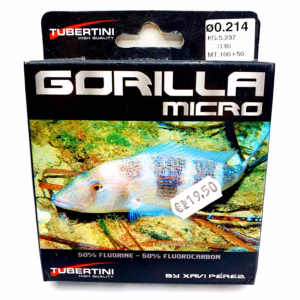 Fluorocarbono Tubertini Gorilla Micro 150m – Alta Resistencia y Máxima Invisibilidad