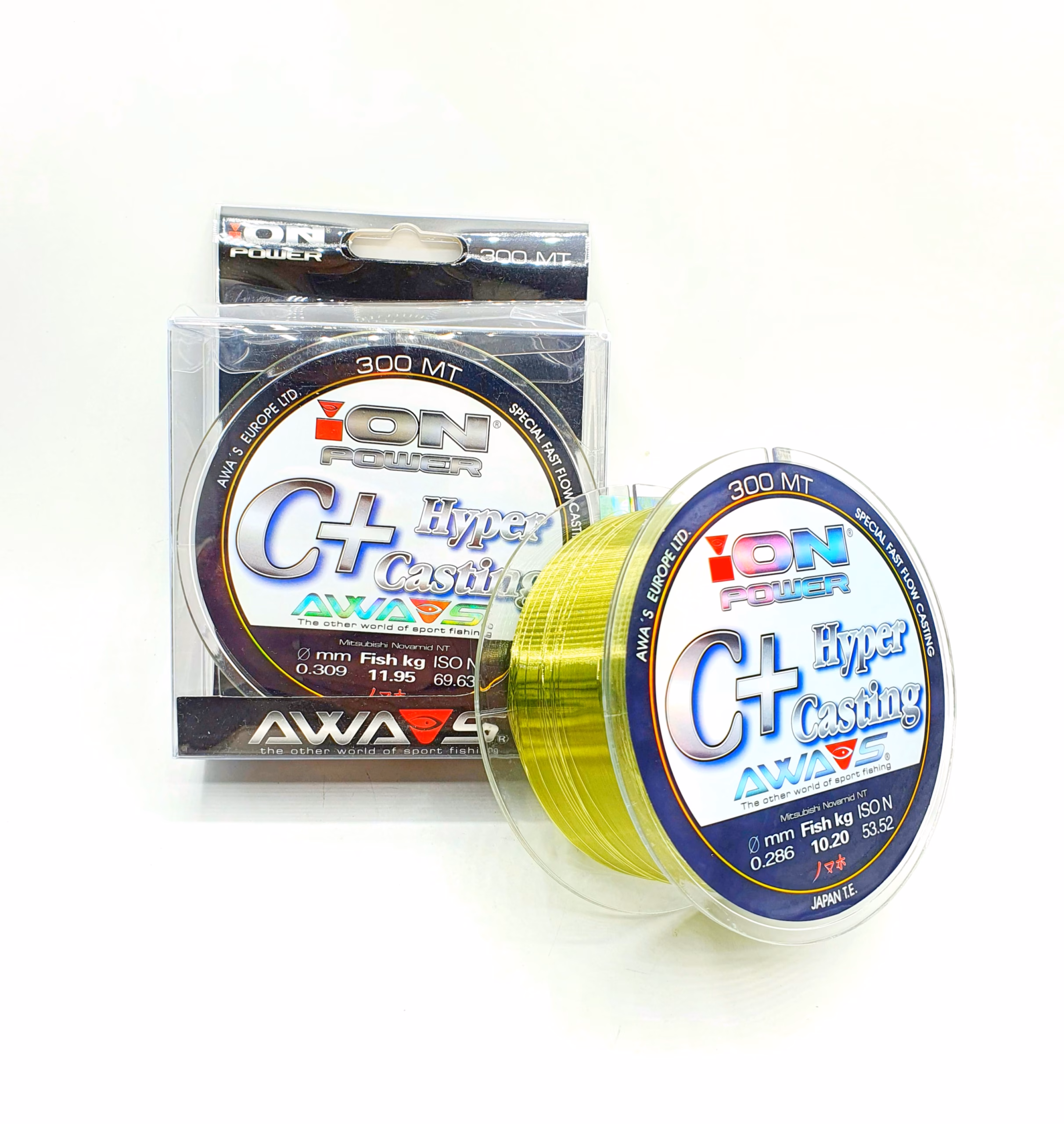 Hilo AWA-SHIMA C+ HIPERCASTING 300 m – Fluorocarbono y Nylon, Sin Memoria y Alta Resistencia