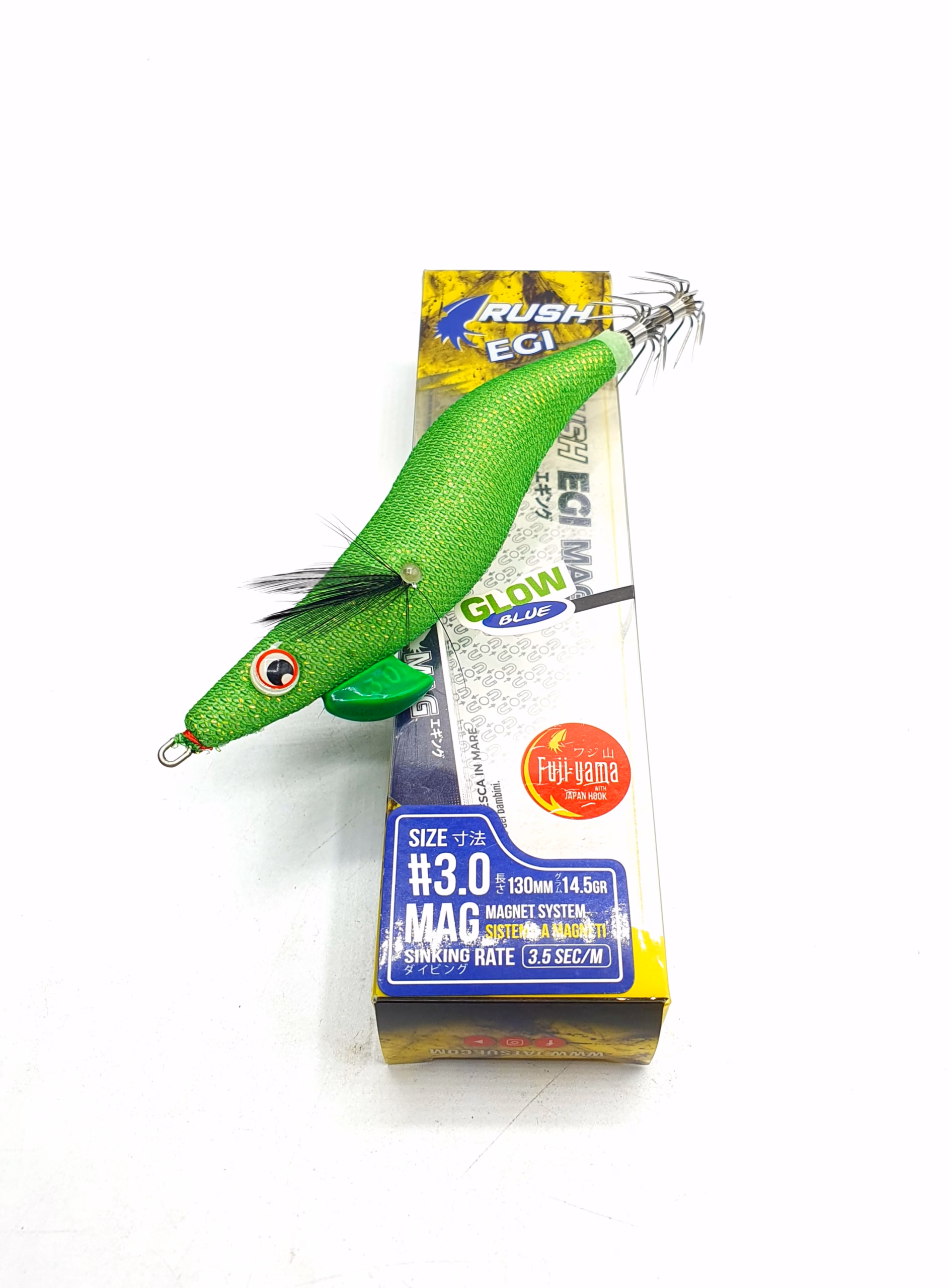 Jatsui Rush EGI MAG #3.0 130mm 14.5g – Señuelo Egi Magnético para Calamar y Sepia | Largo Alcance 3.5s/m - Imagen 4