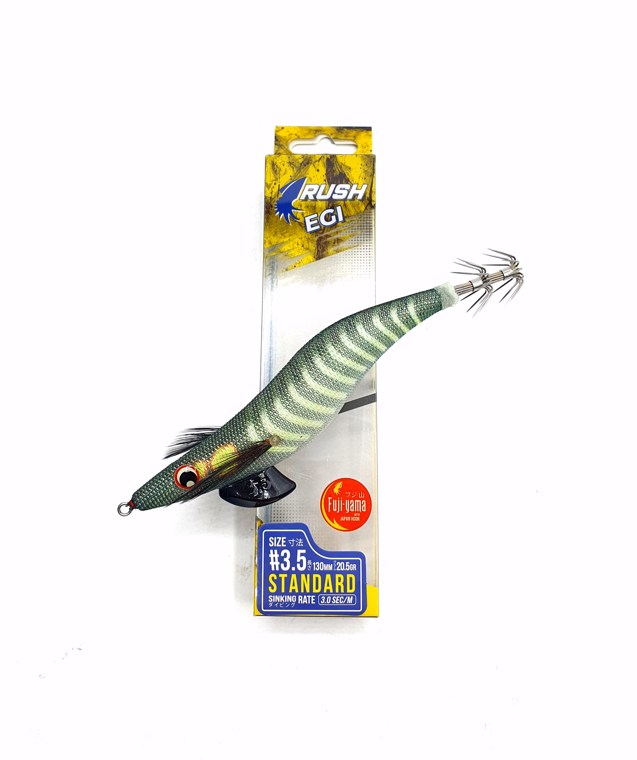Señuelo Egi Jatsui Rush 3.5 Standard para Calamar – 130 mm 20 g – Artificial Profesional para Pesca Eging