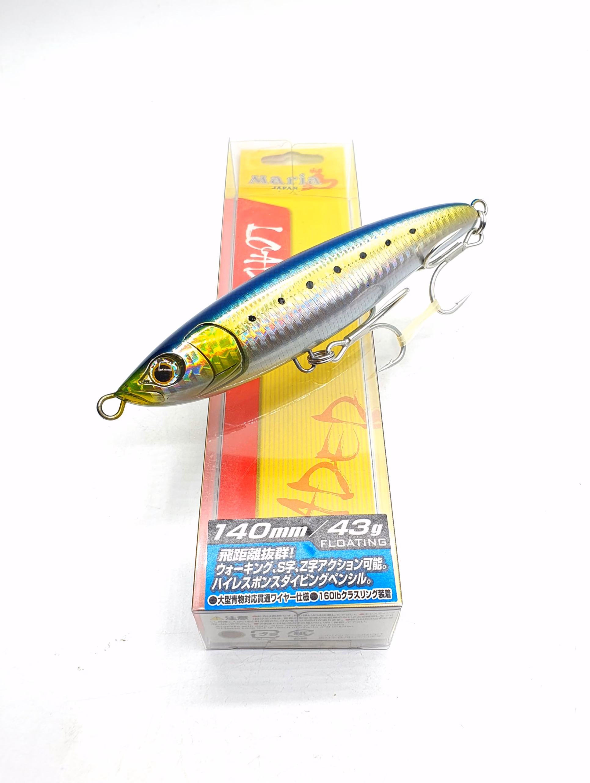 Maria Loaded 140mm 43g Paseante Flotante | Stickbait Walking the Dog para Spinning y Popping