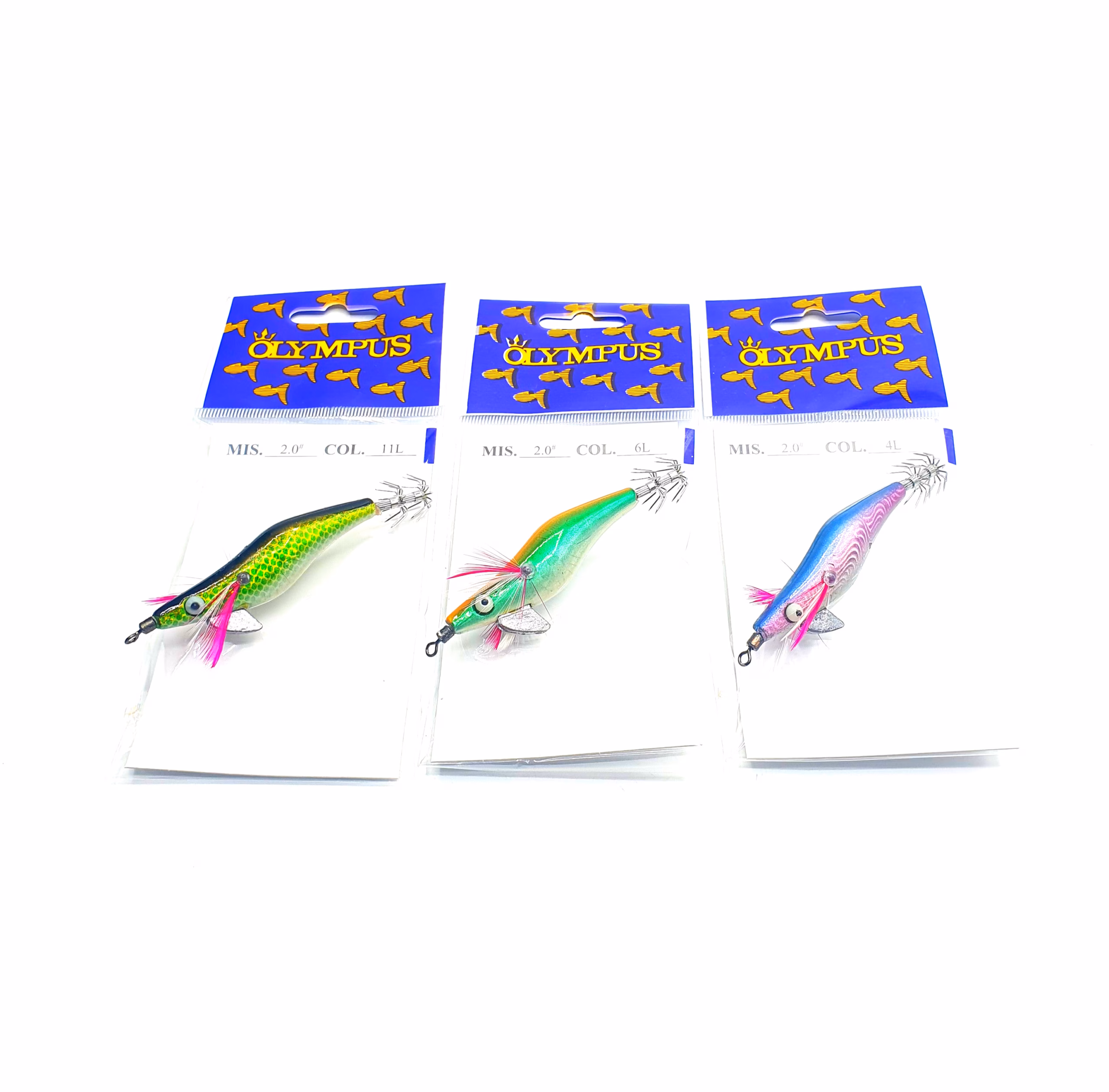 Jibionera Olympus Mini 2.0 – Egi Pequeño para Pesca de Calamar y Sepia con Acabado Holográfico