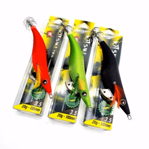 Akami Kitsui Iro 3.5 Glow Green 10,5 cm 20 g – Egi para Sepia, Calamar y Pulpo con Sonajero