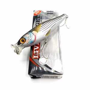 Popper Live Target Mullet Mulet 12 cm 32,5 g – Señuelo Realista para Palometón, Atún, Anjova y Bacoreta