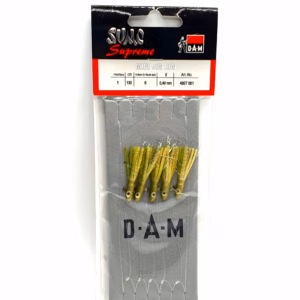 Sabiki D.A.M Mini Jig Rig Nº6 0.40 mm 130 cm – Aparejo Jurelera para Pescar Jureles y Caballas